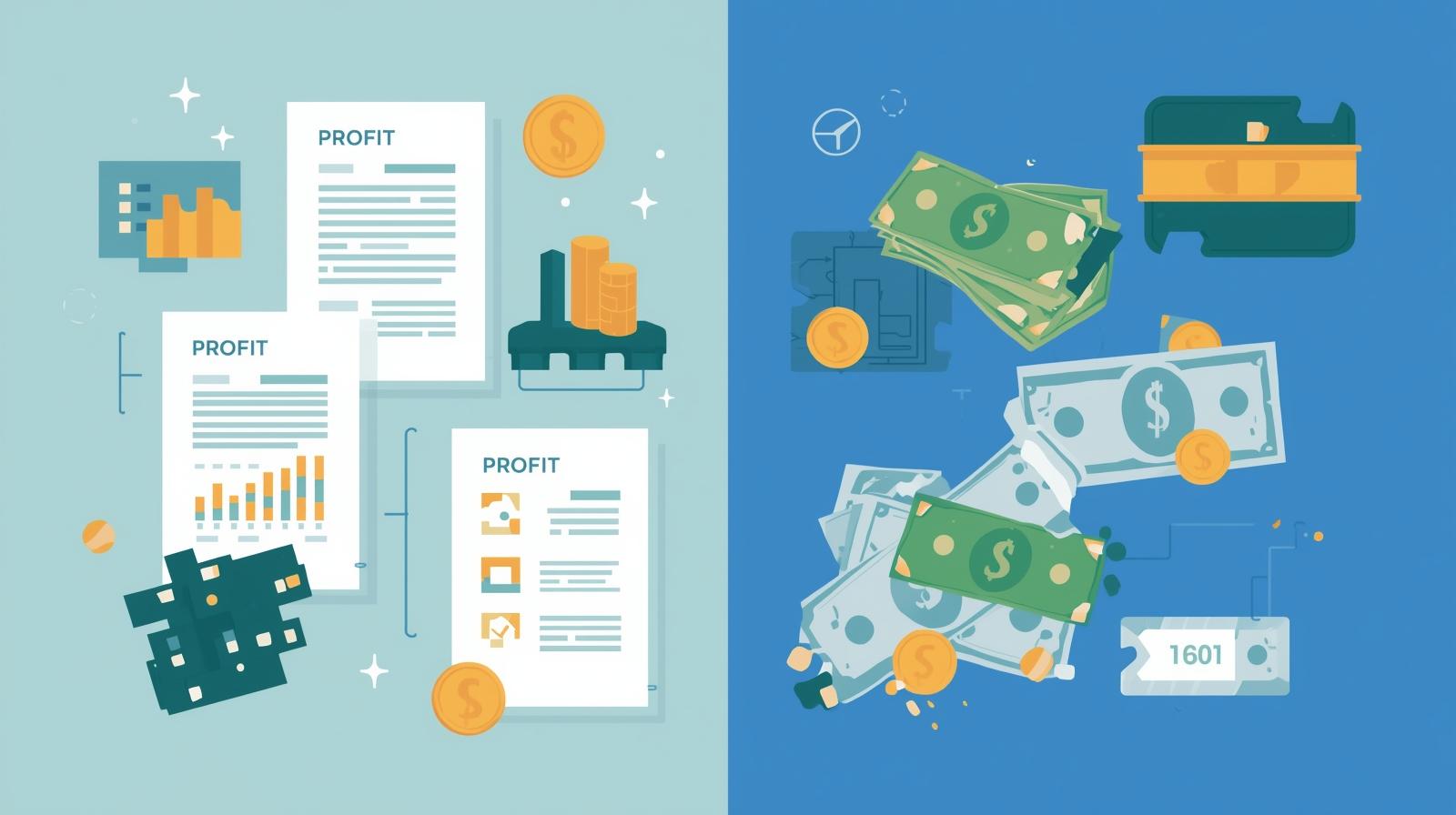 الربح المحاسبي والتدفق النقدي